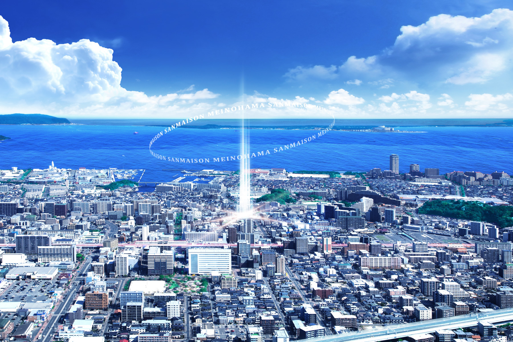 現地周辺航空写真