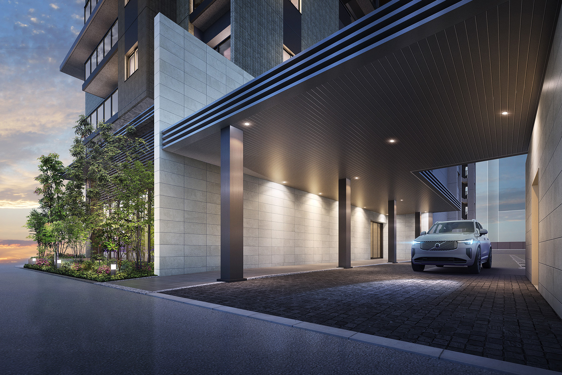 車寄せ完成予想図