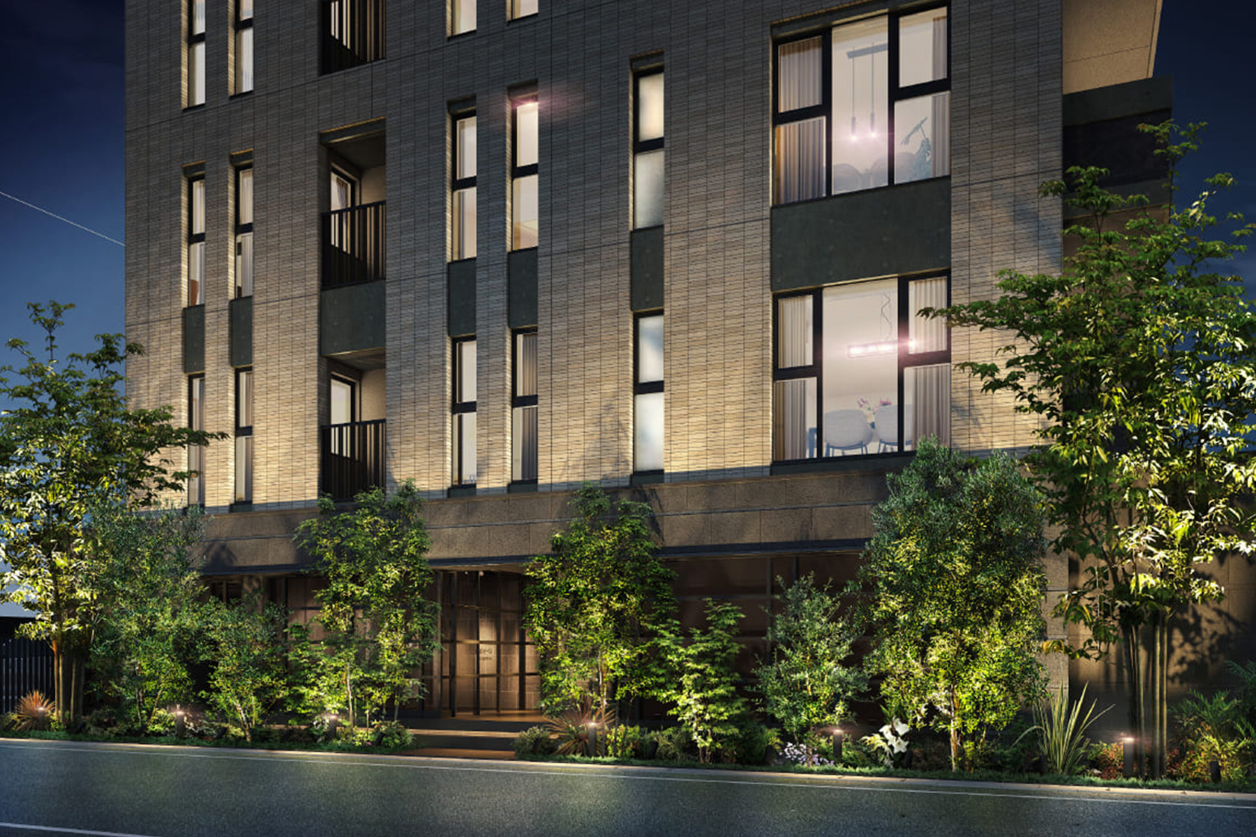 エントランスアプローチ完成予想図