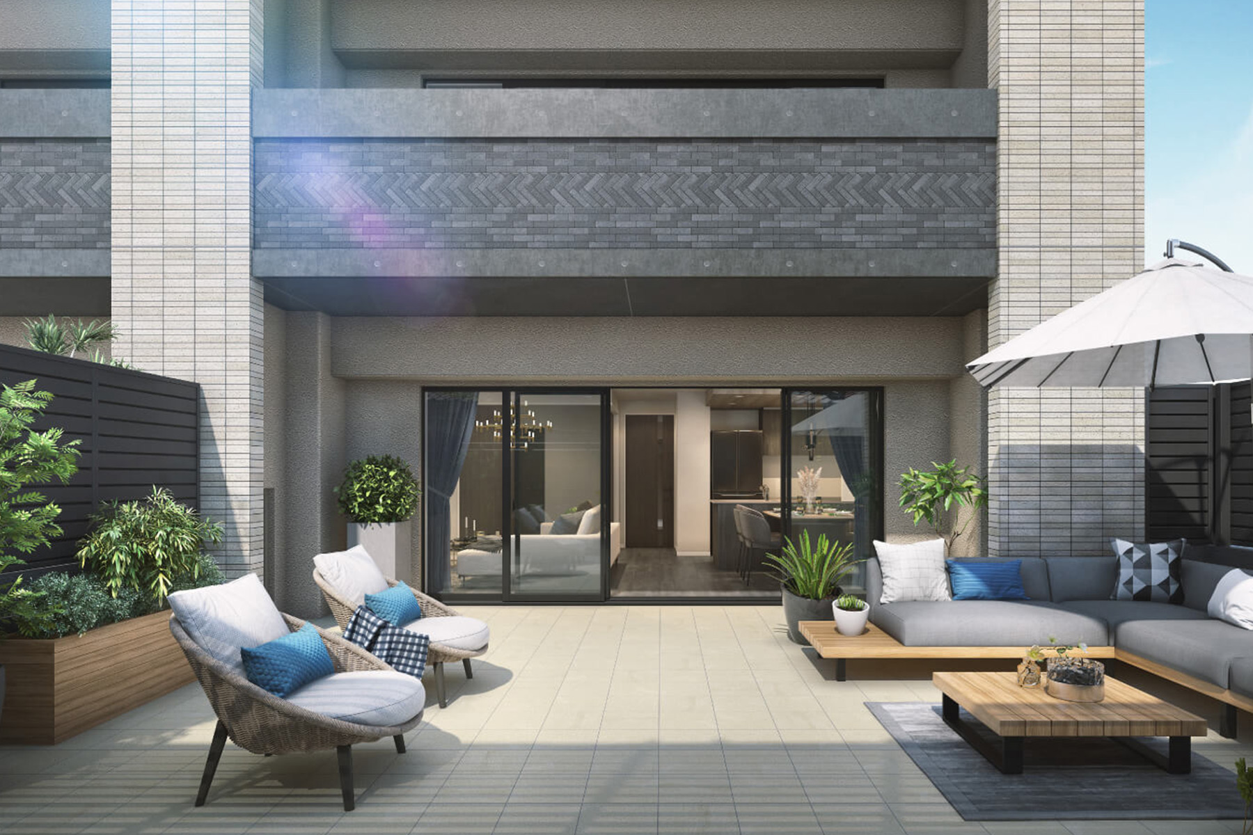 テラス（Dタイプ）完成予想図